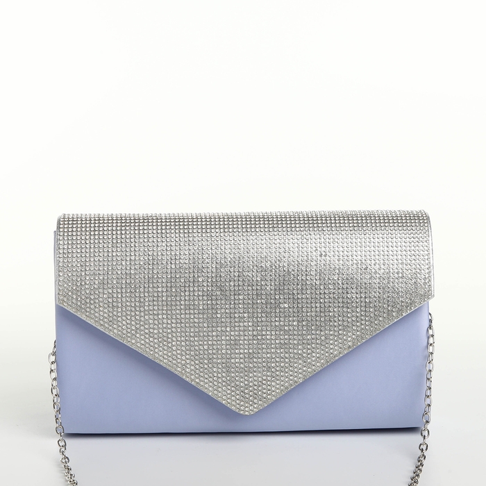 Сумка-клатч на магните, цвет голубой