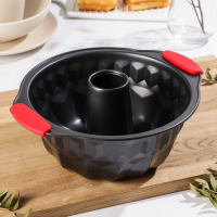 Форма для выпечки Доляна &laquo;Немецкий кекс. Забота&raquo;, 28&times;23,5&times;10,5 см, с силиконовыми ручками, антипригарное покрытие, цвет чёрный