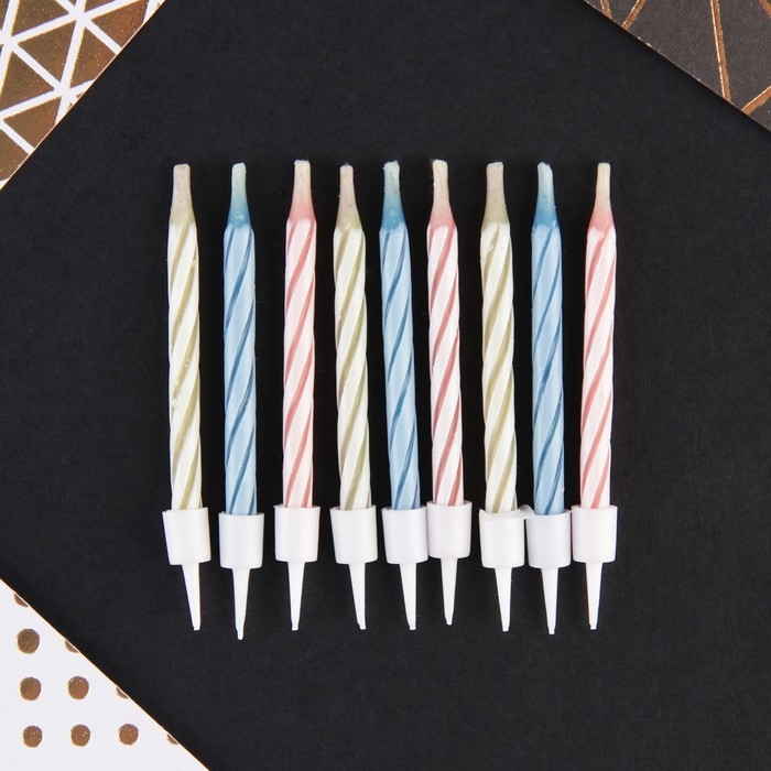 Свечи для торта незадуваемые &laquo;На миллион желаний&raquo;, 5,7 х 0,4 см
