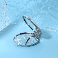 Зеркало складное &laquo;Совята&raquo;, d = 6 см, с увеличением, искусственная кожа, цвет голубой