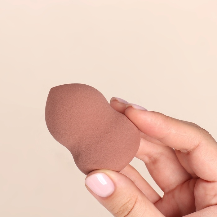 Спонж для макияжа &laquo;Амфора&raquo;, 6 &times; 4 см, увеличивается при намокании, цвет МИКС