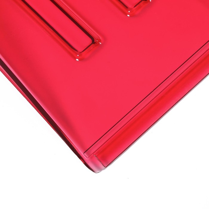 Ковш лопаты из поликарбоната, 430 &times; 420 мм, без планки, с тулейкой под черенок, красный