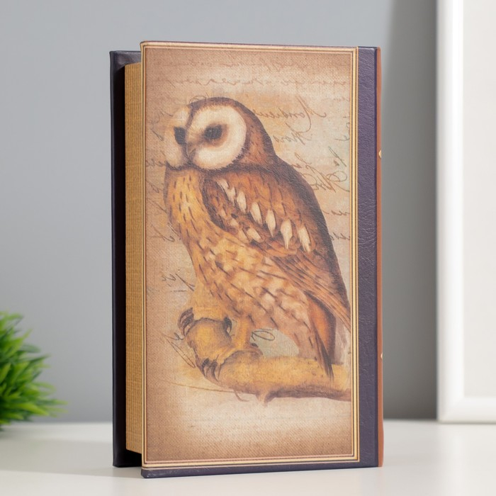 Сейф-книга дерево кожзам "Знание - это абсолютная ценность нашего времени" 17х11х5 см