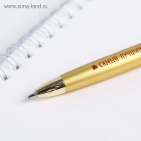 Ручка подарочная &laquo;Учителю: С Днём Учителя!&raquo;, металл, синяя паста, 1.0 мм