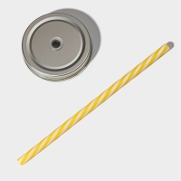 Кружка стеклянная Доляна &laquo;Вино&raquo;, 450 мл, 10&times;7,5&times;13 см, с ручкой, крышкой и трубочкой