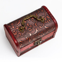 Шкатулка дерево сундучок с ручкой "Ветвь" 9,4х13,8х9,7 см