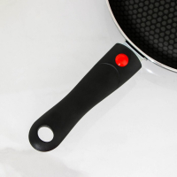 Сковорода Forever, d=22 см, съёмная ручка, стеклянная крышка, антипригарное покрытие, цвет чёрный