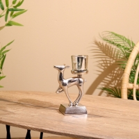 Подсвечник "Оленёнок" алюминий 11х8х17 см