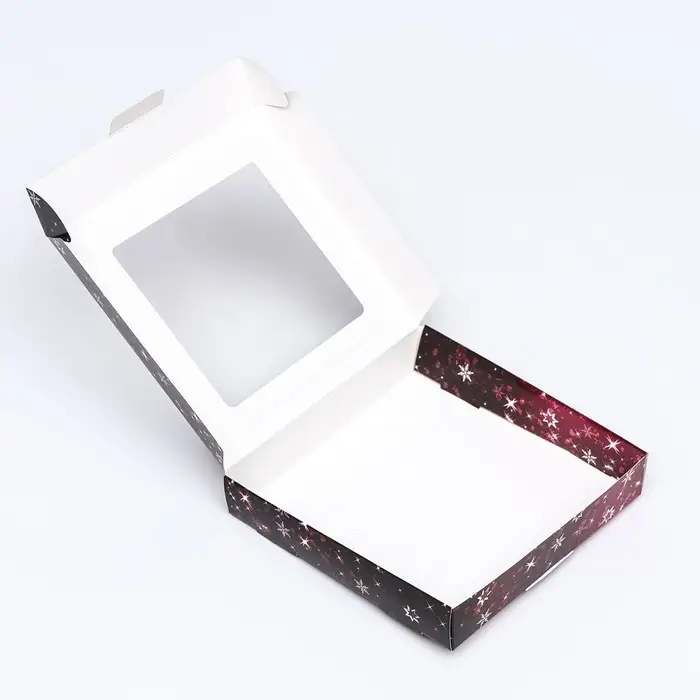 Коробка самосборная бесклеевая, &laquo;Новый год&raquo;, 16&times;16&times;3 см