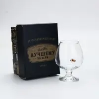 Бокал для коньяка "Непробиваемый", настоящему мужчине, 395 мл