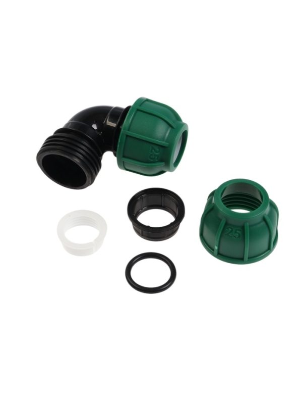 Отвод ПНД ZEIN, 25 мм, цанга