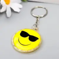 Брелок для ключей на кольце &laquo;Смайлики&raquo;, пластик, 4.5&times;4.5 см, МИКС