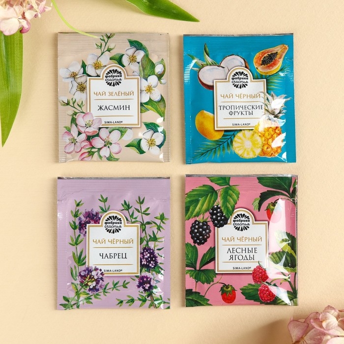 Чай в конверте &laquo;Насладись ароматным моментом&raquo;, 7,2 г ( 4 шт. х 1,8 г),