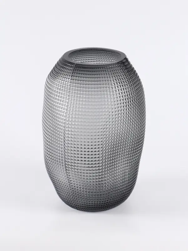 Ваза &laquo;Аллесио&raquo;, 30&times;20 см, стекло, чёрная