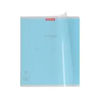 Тетрадь 18 листов в клетку, ErichKrause "Классика CoverPrо", пластиковая обложка, мелованный картон, блок офсет 100% белизна, МИКС, цена за 1 штуку