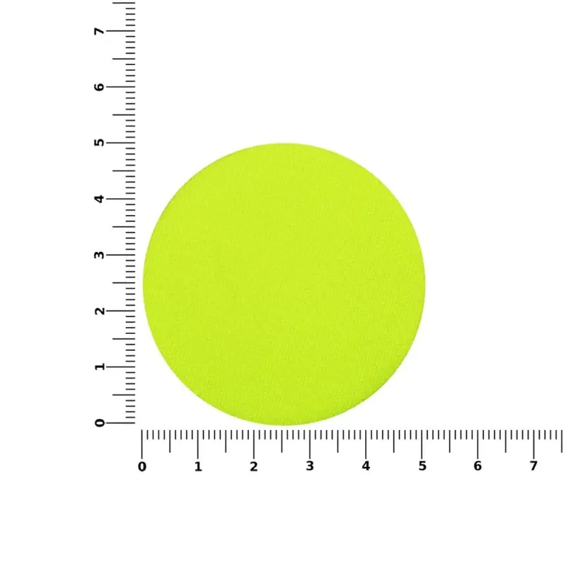 Наклейка тканевая Lunga Round, M, желтый неон