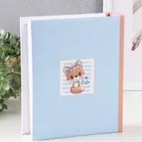 Фотоальбом 200 фото 10X15см,"Лисёнок с цветочками", ПП карм.