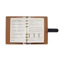 Органайзер на кольцах, C6, с хлястиком, 80л, линия, к/зам, Синий