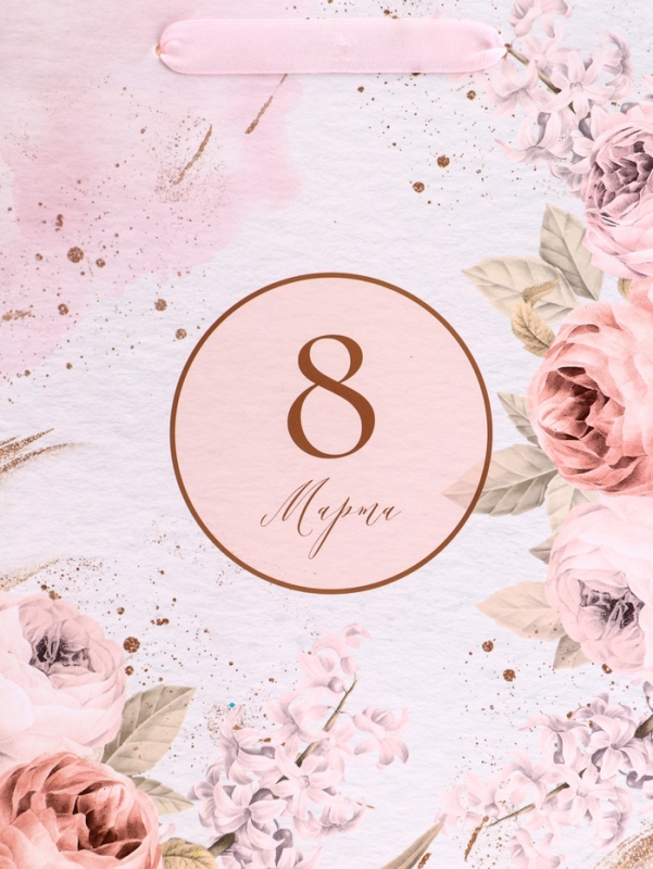 Пакет подарочный вертикальный &laquo;Нежность&raquo;,   ML 23 &times; 27 &times; 11.5 см