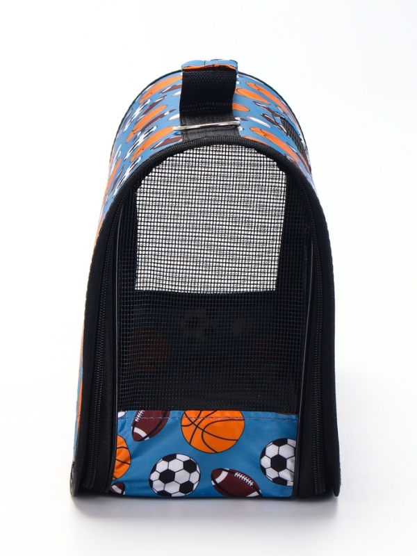 Сумка - переноска для животных "Спорт", размер S, 37,5 х 17 х 22 см, голубая