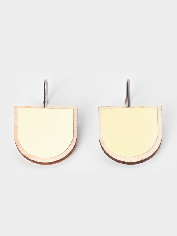 Набор самоклеящихся деревяных крючков "Wooden animals ", 2 шт 7,8х2,7х5,1 см