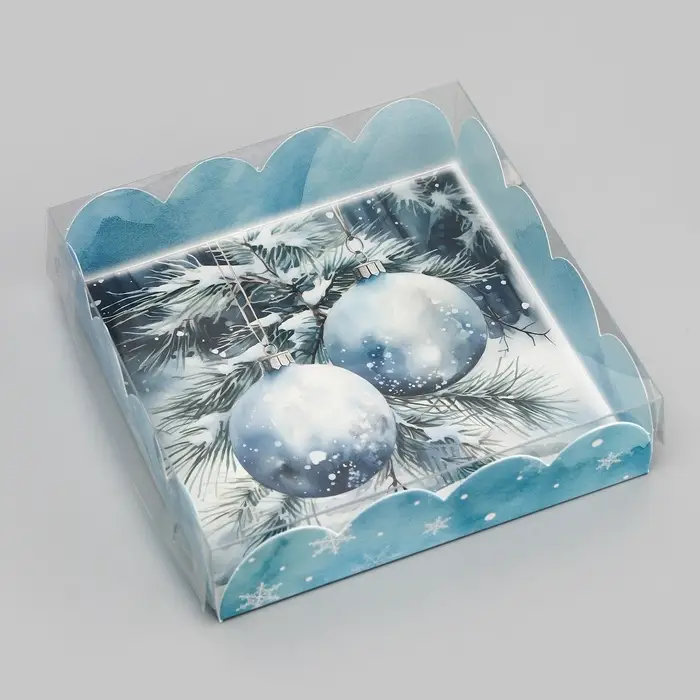 Коробка для печенья, &laquo;Чудеса случается&raquo;, 12&times;12&times;3 см, Новый год