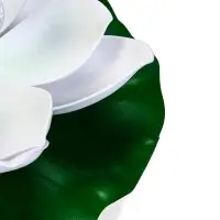 Садовый светильник для водоемов 28 х 28 х 9  см на солнечной бат-е "Лотос" бел N011