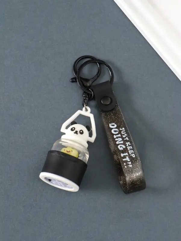 Брелок с карабином, ремешком свет "Панда-лампа" 3,2х3,2х21 см