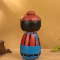 Деревянная кукла кокеши "Джеки" 7х7,5х15 см