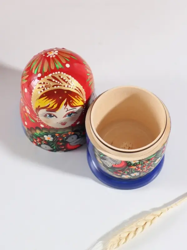 Матрёшка дерево &laquo;Птички&raquo;, 5-кукольная, 15 см