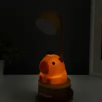 Ночник "Капибара в чашке" 8хLED 3Вт 5V USB АКБ 2 режима 9,5х9,5х28,5 см