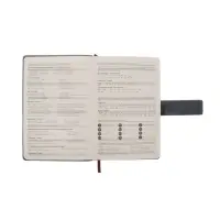 Ежедневник недатированный формат А5, с хлястиком, 128л, линия, пвх, Серый