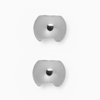 Серьги &laquo;Каффы&raquo; набор 2 шт, объёмные, цвет серебро