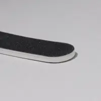 Пилка для ногтей, бумеранг, 100/180 грит, 18 см, фасовка 20 шт., чёрная
