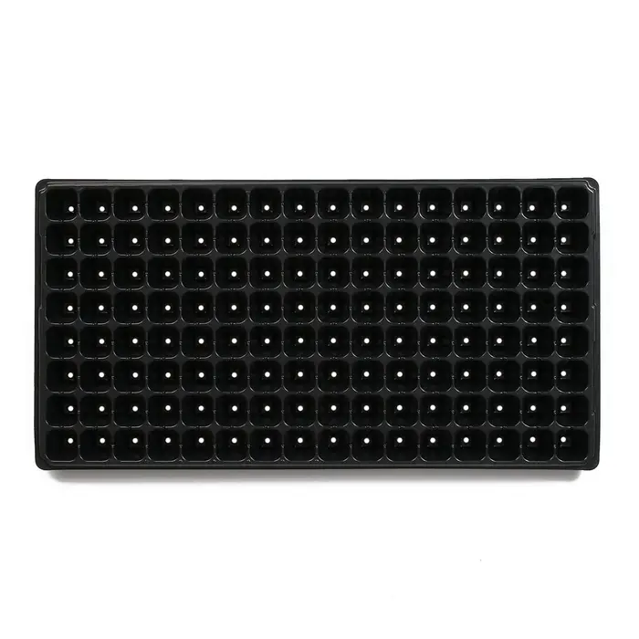 Кассета для выращивания рассады Greengo на 128 ячеек, по 15 мл, пластиковая, чёрная, 54&times;28&times;5 см