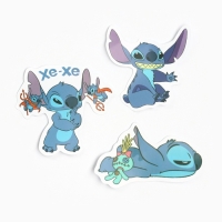 Фигурка-сюрприз &laquo;Космический друг Стич&raquo;, коллекционная, 3 стикера в комплекте