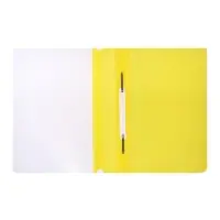 Папка-скоросшиватель Calligrata, А5, 180 мкм, жёлтая, прозрачный верх