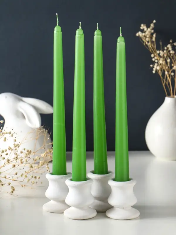 Свечи конические ароматизированные 2,2х24 см (набор 4 шт) 50 гр, 8 ч, жасмин