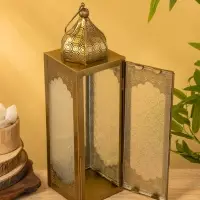 Подсвечник фонарь &laquo;Сокровищница&raquo;, 11&times;12&times;39 см, железо