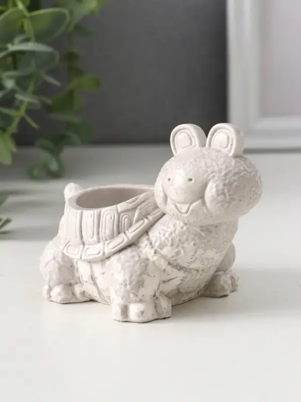 Фигура с подставкой для мелочей &laquo;Черепаха&raquo;, 7.5&times;10&times;6 см, под камень