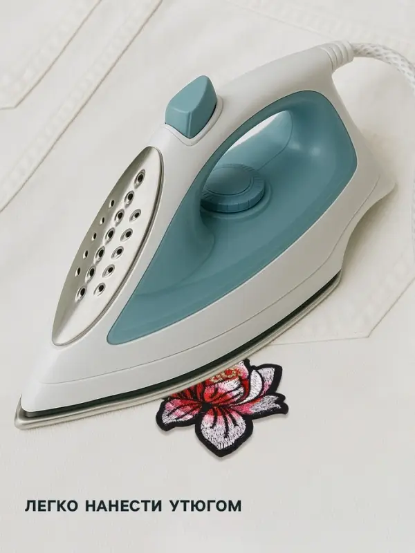 Термоаппликация &laquo;Лотос&raquo;, 8.5&times;8 см, розовая