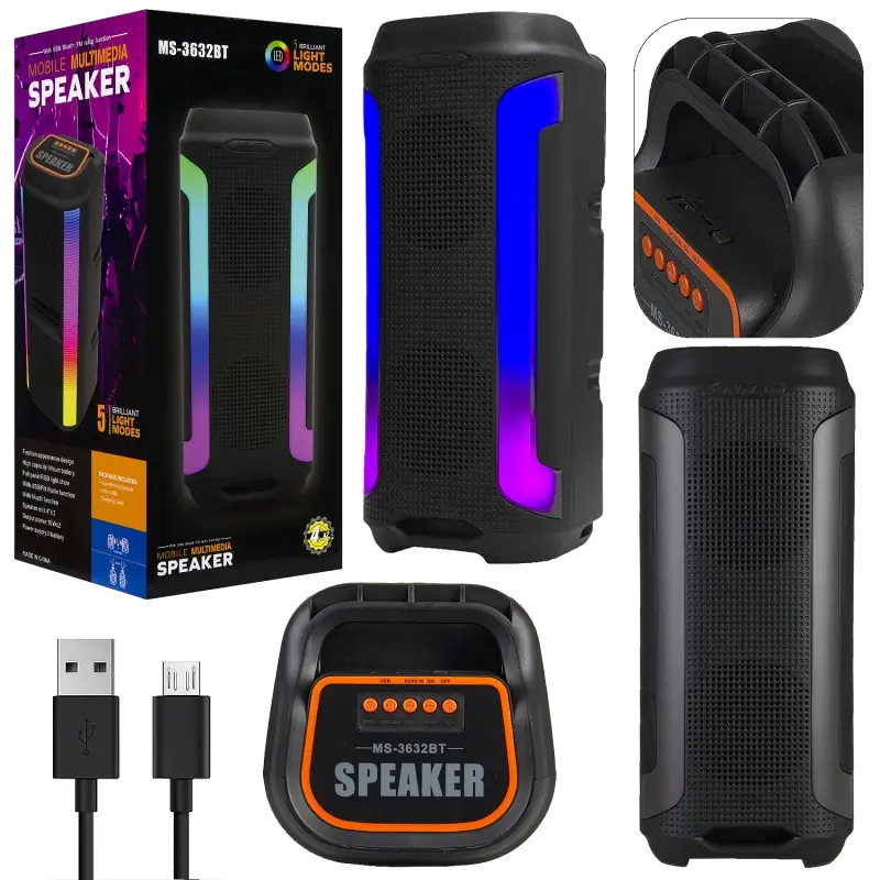 Портативная беспроводная колонка MS-3632BT (12шт/кор)