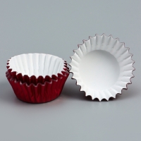 Форма для выпечки круглая, 3,5*2см красный набор