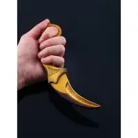 Набор сувенирное оружие &laquo;Золото&raquo;, автомат, пистолет, керамбит, 3 шт