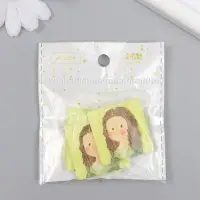 Декор для творчества акрил "Румянная девушка" 0,2х3,5х3,5 см