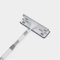 Окномойка с насадкой из микрофибры, фиксатор, стальная телескопическая ручка, 28,5&times;8,5&times;85(135) см