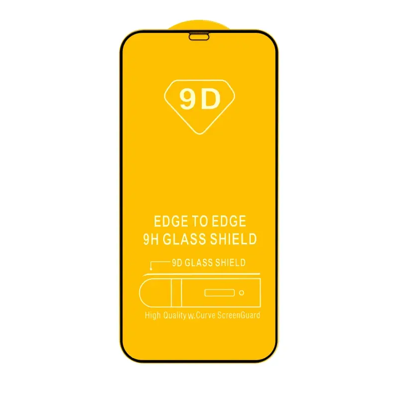 Защитное стекло IPhone 12 Mini (5,4) Full Glue с рамкой 2.5D черное (25 шт./уп.)