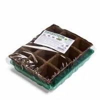 Набор для рассады: торфяная кассета, 12 ячеек по 50 мл, поддон _ &times; _ см, зелёный