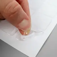 Стикеры эпоксидные прозрачные заготовки 3D 50 шт 2,5 x 2,5 см