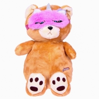 Мягкая игрушка &laquo;Мишка&raquo;, 23 &times; 15 см, в маске для сна